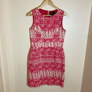 Just….Taylor Pink Crème Sleeveless Banded Waist Cutout Back Dress 6